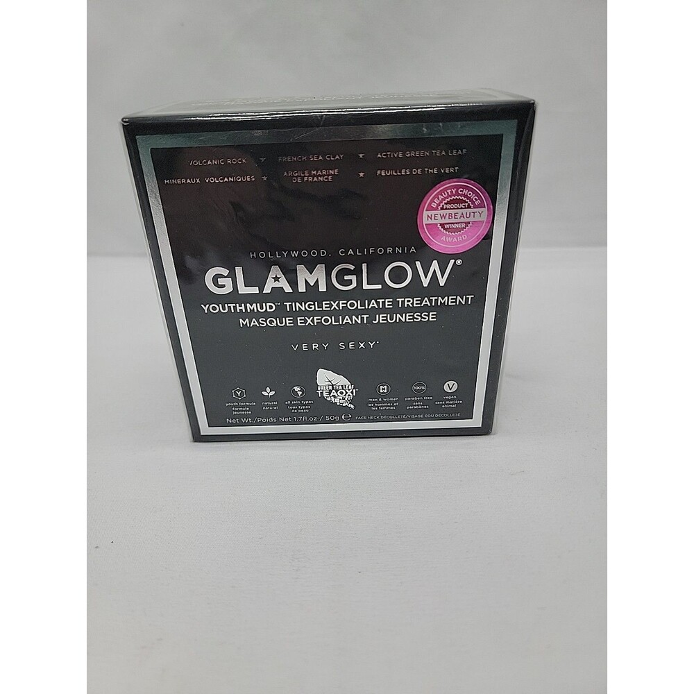 Glam Glow Youthmud Tinglexfoliate Treatment Masque 1.7fl oz New Sealed